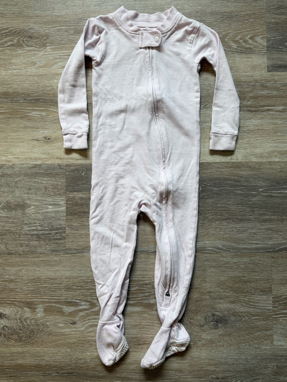 Burt’s Bees Baby. Honeysoft, Snug Fit, one-piece jammies. Lavender. 12 mos.